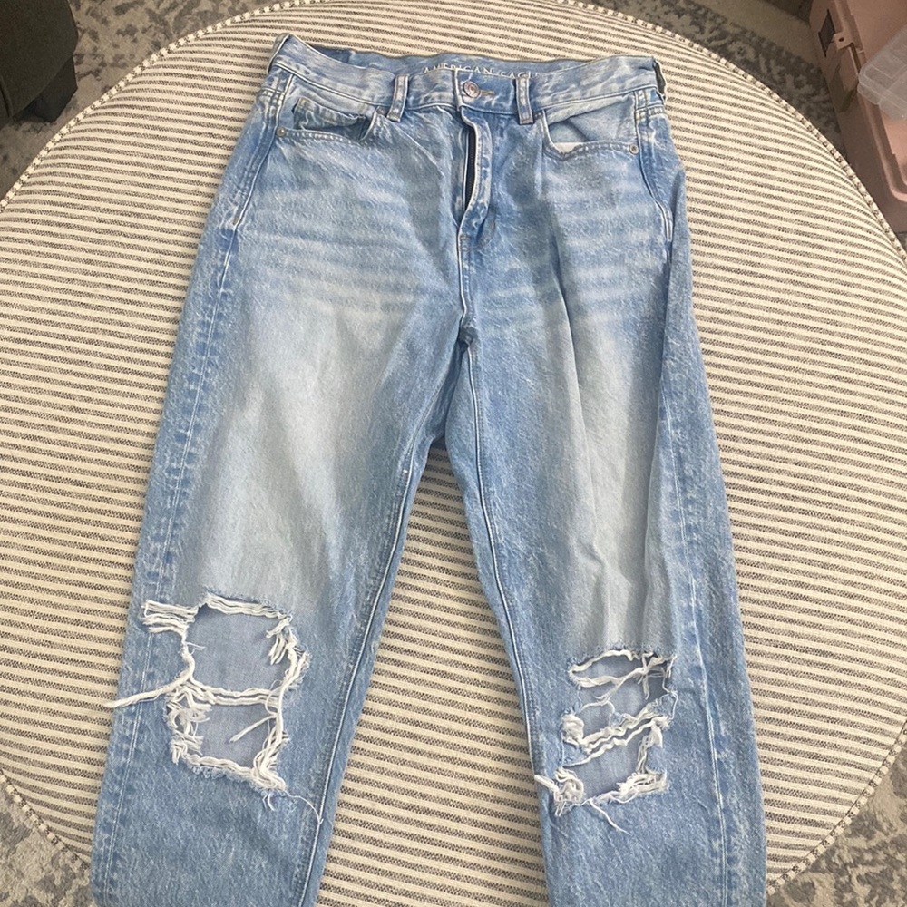 American Eagle high rise mom jeans